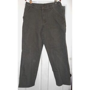 Sorel Duck Canvas Double Knee Work Pants Mens 34 x 34 Brownish Green Carpenter